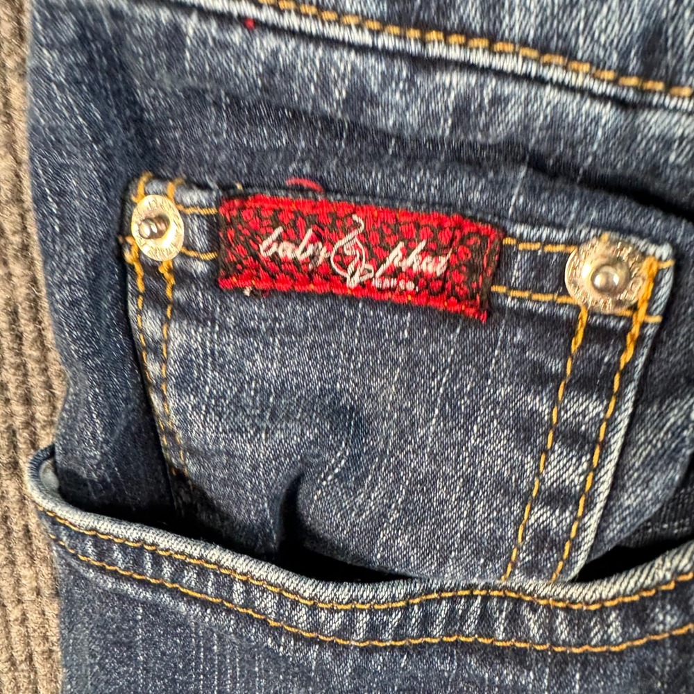 Baby Phat Jeans Womens 18 Y2K Baddie Bootcut‎ Gold Logo Streetwear - Picture 9 of 14